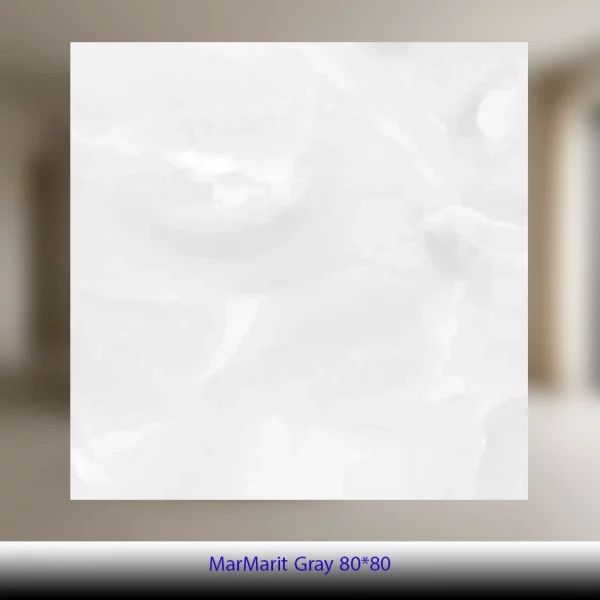 سرامیک 80×80 طرح مرمریت طوسی براق - کاشی آلسن