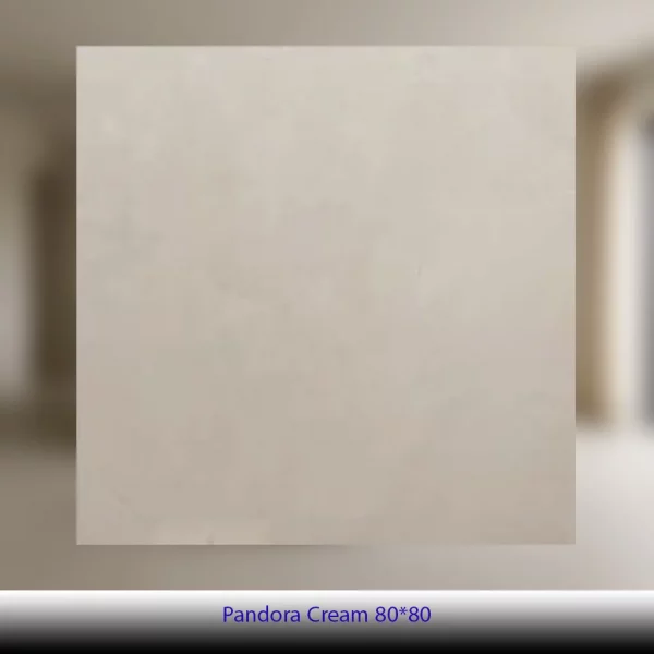 سرامیک 80×80 طرح پاندورا کرم پرسلان پولیش - کاشی آلسن