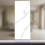 کاشی ۴۰×۱۰۰ طرح سیکاس طوسی براق | Cycas Gray Tile 40_100 | کاشی آلسن