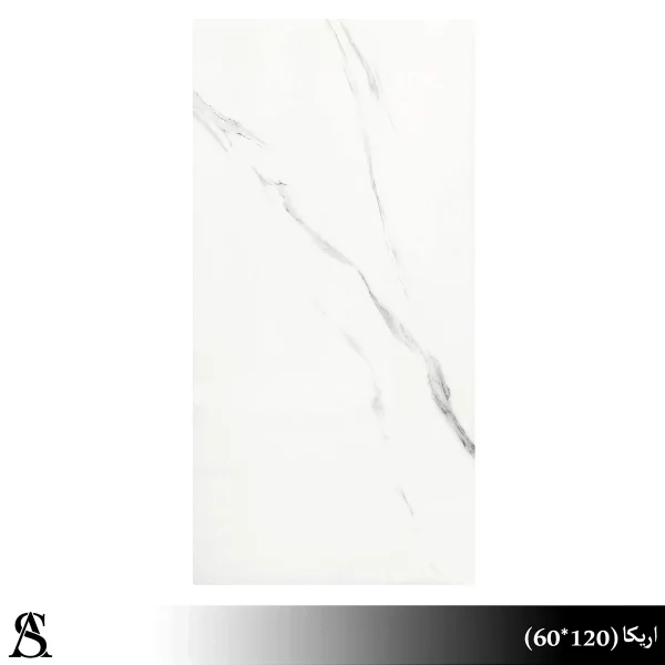 سرامیک 60×120 طرح اریکا طوسی براق – خاک سفید