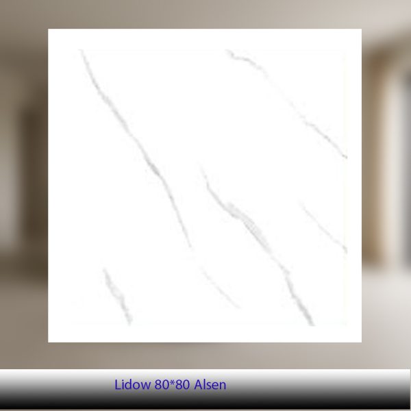 سرامیک 80×80 طرح لیدو سفید براق - کاشی آلسن