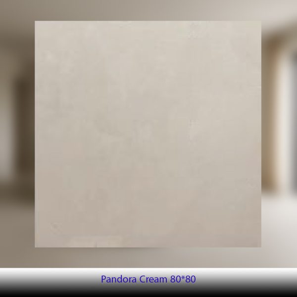سرامیک 80×80 طرح پاندورا کرم پرسلان پولیش - کاشی آلسن
