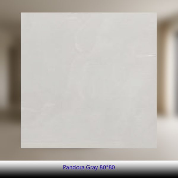 سرامیک 80×80 طرح پاندورا طوسی پرسلان پولیش - کاشی آلسن