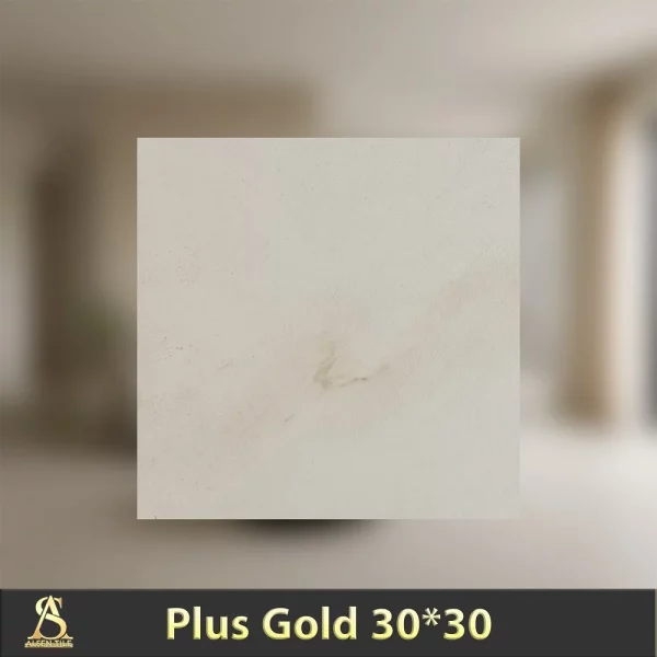 سرامیک 30×30 پلاس گلد مات – سفید با رگه طلایی | کاشی آلسن