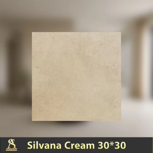 سرامیک 30×30 طرح سیلوانا کرم مات | Silvana Cream 30x30 - کاشی آلسن