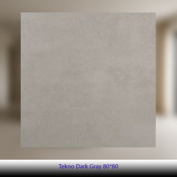 سرامیک 80×80 طرح تکنو طوسی مات - کاشی آلسن