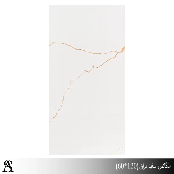 سرامیک الگانس 60*120 براق (خاک سفید )