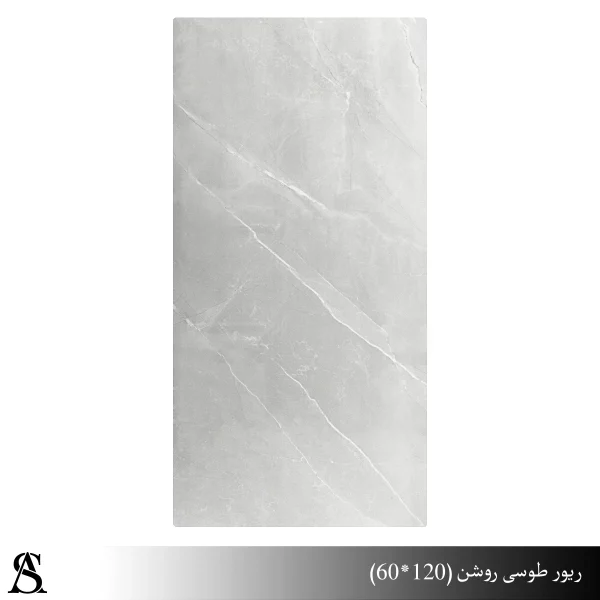 سرامیک ریور طوسی براق  60*120 (خاک سفید)