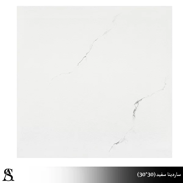 سرامیک مات 30*30 طرح ساردینا سفید | کاشی آلسن