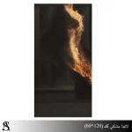 سرامیک 60×120 طرح لاتینا مشکی گلد براق – خاک سفید